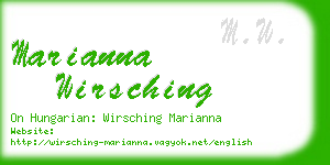 marianna wirsching business card